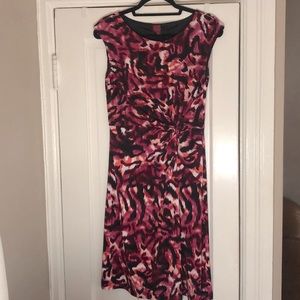 Abstract Animal Print Dress